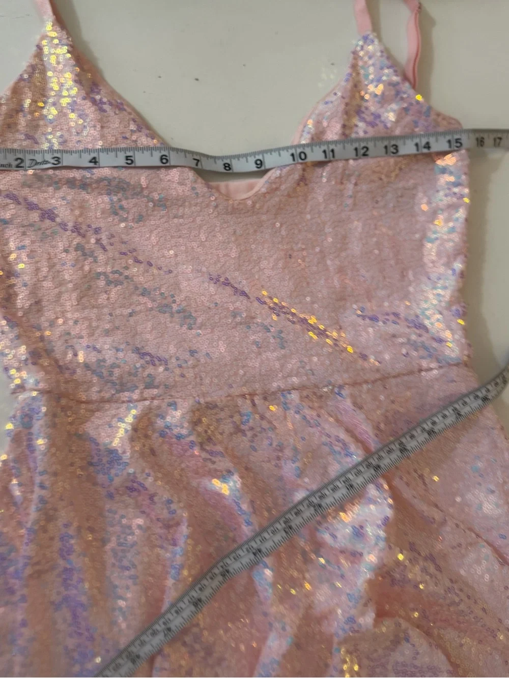 BlackMilk Sparkle Sparkle Blush Iridescent Sequin Skater Dress S *FLAWS/READ* - Picture 13 of 16